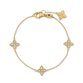 Princess Flower Bracelet with Diamonds - Dracakis Jewellers
